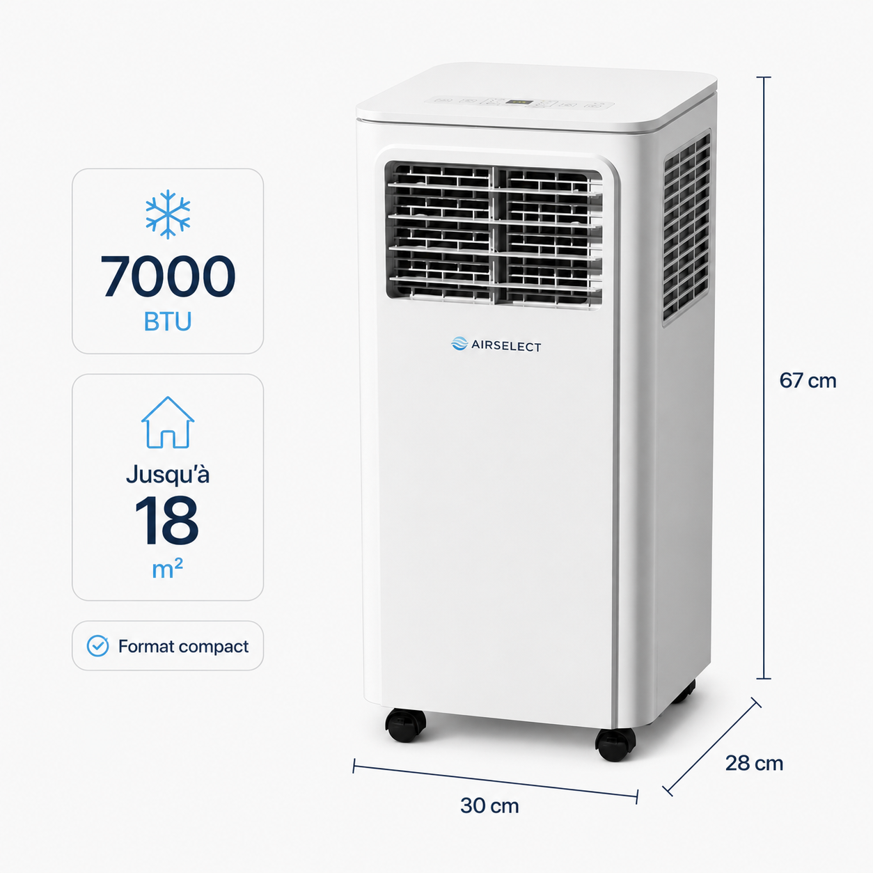 Fresh Max s’adapte facilement aux chambres, bureaux et studios de 18 m²